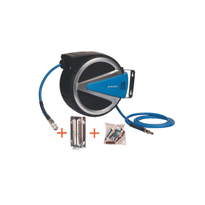 Enrouleur air automatique tuyau Ø8 X 20ML - LACME 326020 : Pneumatique et  robinetterie LACME - Promeca