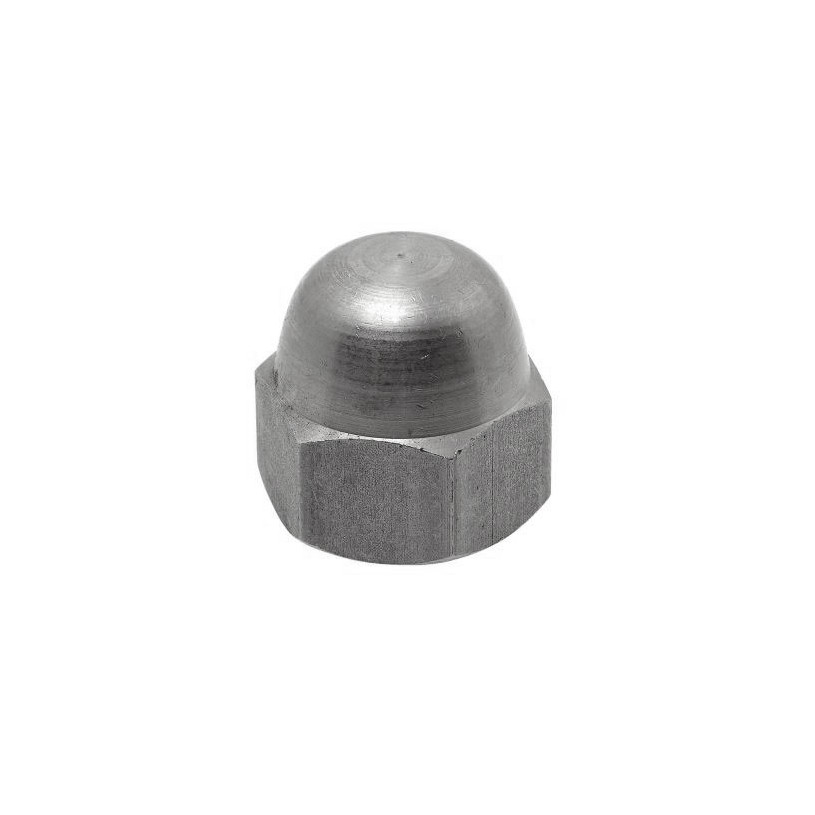 Ecrou à sertir tête cylindrique plate , moleté débouchant M5 épaisseur à  sertir 0.5 à 3mm acier zingué blanc