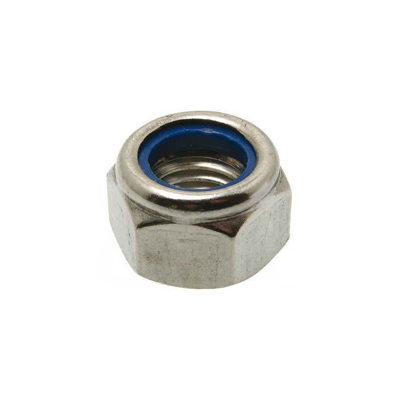 Ecrou frein à bague nylon inox A4 M12 PROMECA