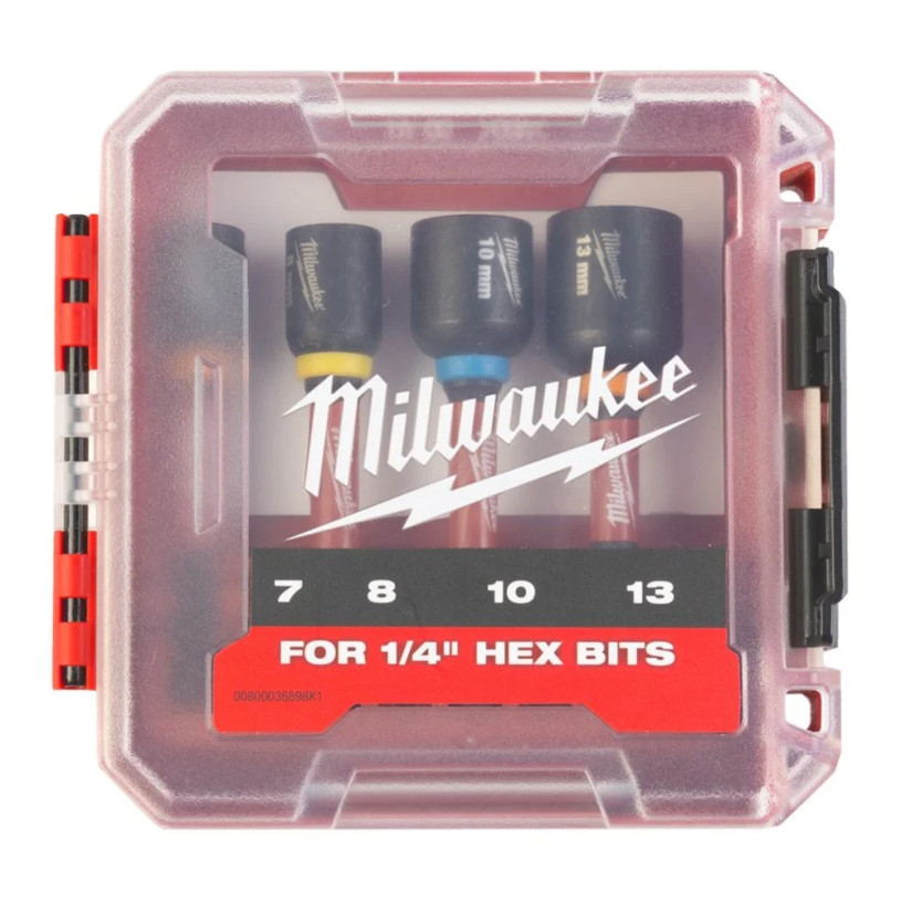 Coffret 4 Douilles de Vissage Milwaukee® SHOCKWAVE™ IMPACT DUTY™ MILWAUKEE