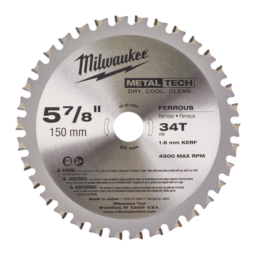 Lame Scie Circulaire Métaux Milwaukee® M18 FMCS - Ø 150MM - 34 Dents MILWAUKEE