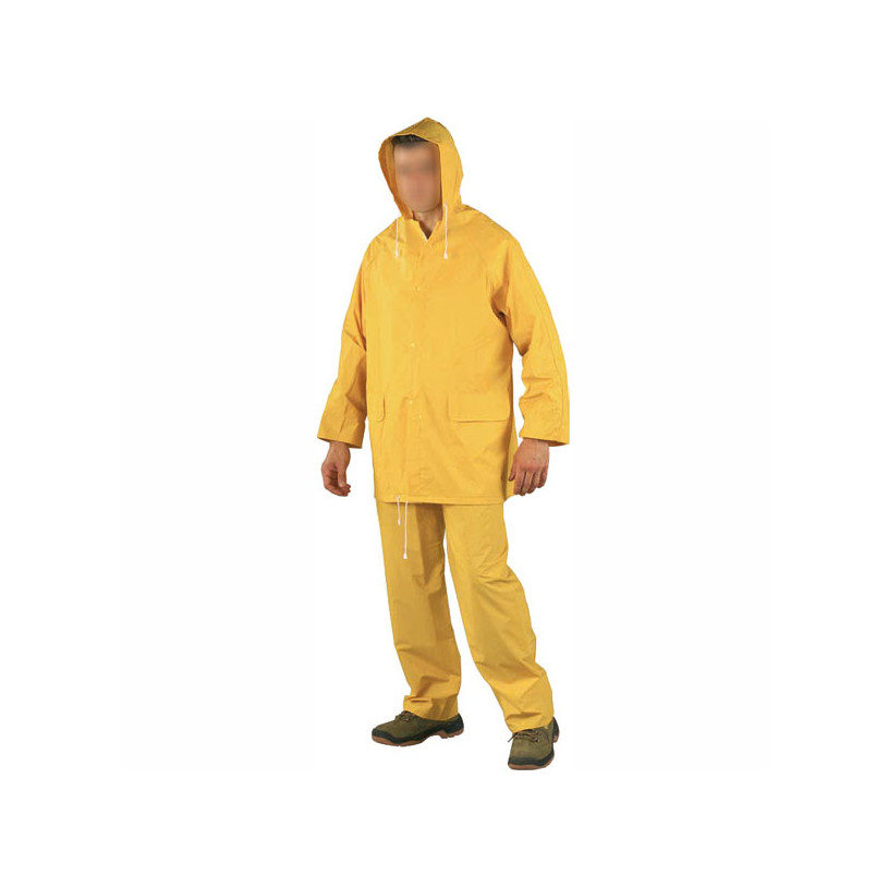 Ensemble de pluie - polyamide enduit PVC - coloris jaune - Taille XL PROMECA ENSEPT2XL