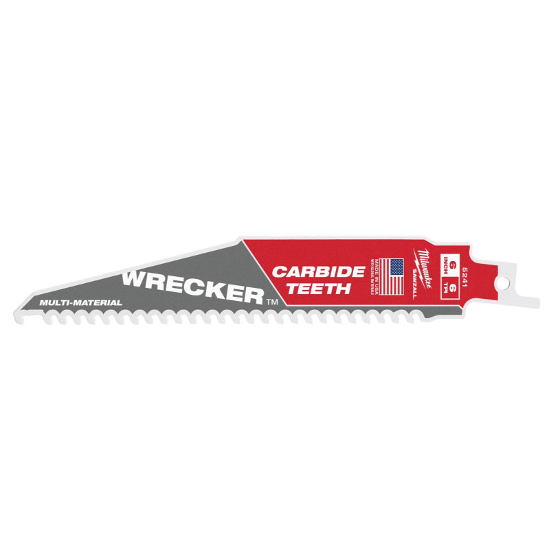 Lame Scie Sabre Démolition Milwaukee® WRECKER - Longueur : Utile 100MM, Totale 150 MM MILWAUKEE LAMESSBMW48005241