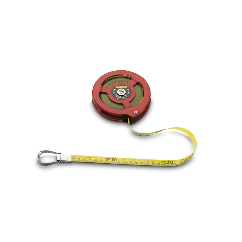 Dècametre acier 20m x 12,7mm ruban ACIELAK DECAJOUR STANLEY- 1-34-406 STANLEY