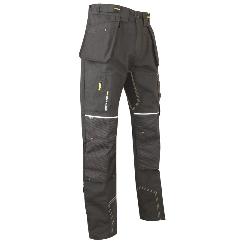 Pantalon Gris Carbone-Cot/Poly-ETABLI T38 LMA Lebeurre