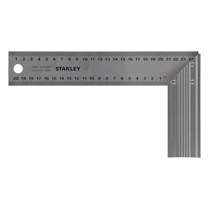 Equerre Menuisier Stanley® Talon Alu/Graduation MM - Lame Inox 250 MM STANLEY