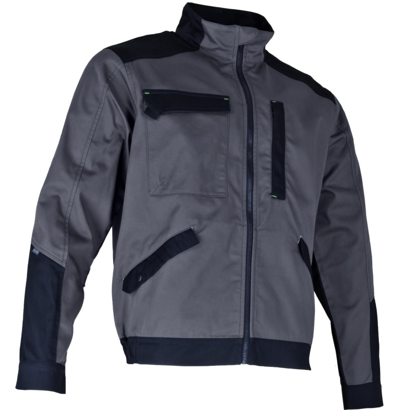 BLOUSON Gris/Noir-Cot/Poly-CARBURE - T2(38/40-S) LMA Lebeurre