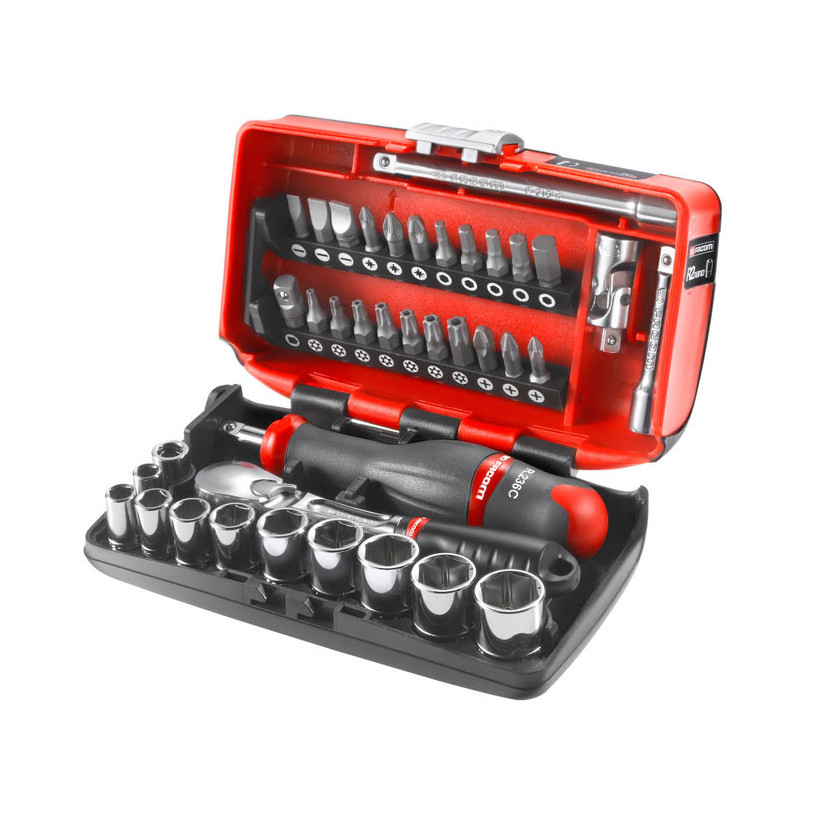 Coffret serrage vissage 1/4 - 38 outils - Facom RL.NANO1PB promoti FACOM