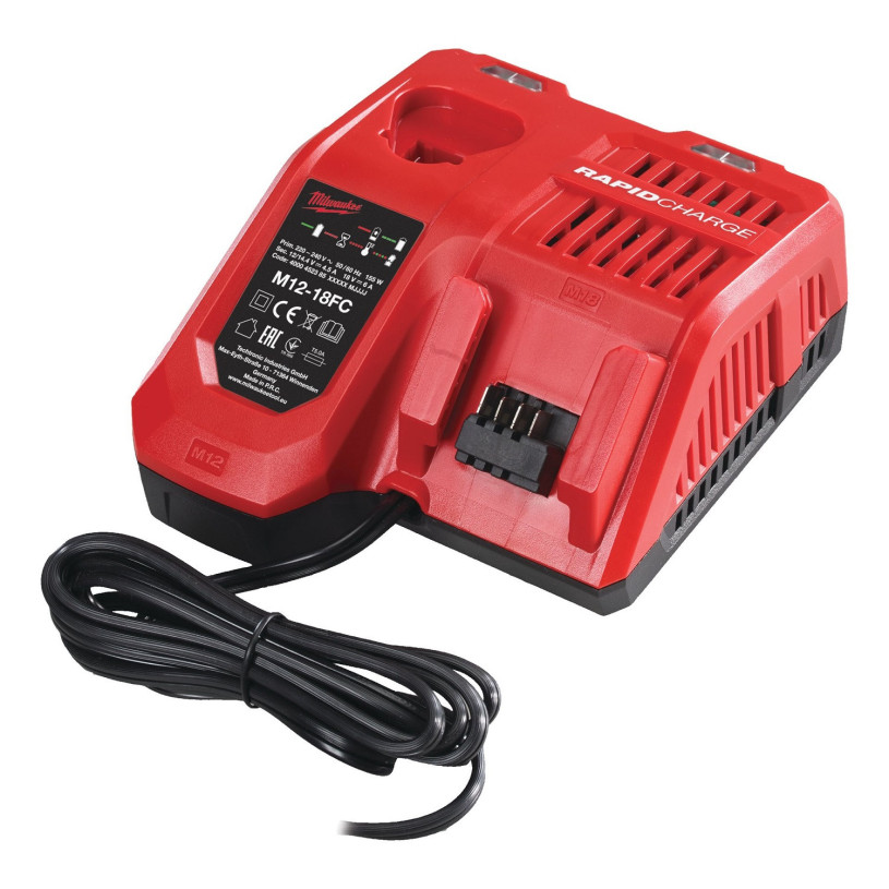 Chargeur Rapide Milwaukee® 220 V - Batterie 12/18V - M12-18FC MILWAUKEE