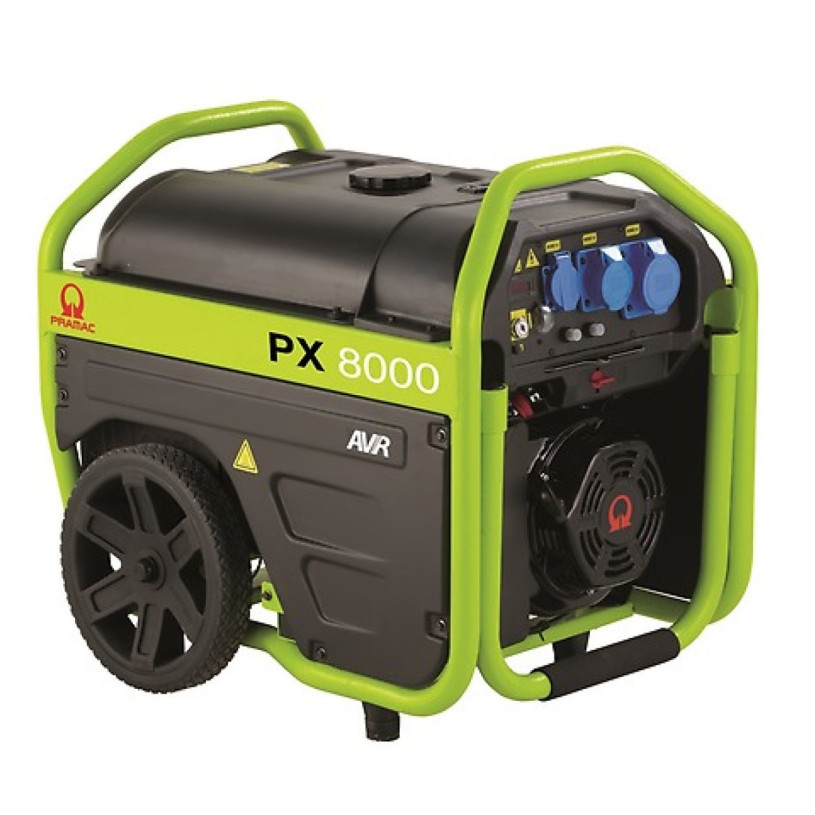 Groupe Electrogène Capoté Mono Essence 4,5/5,4Kw PRAMAC® - PX 8000 - Moteur Pramac SR190F PRAMAC